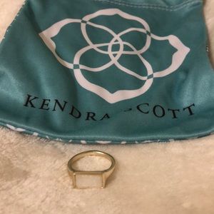 Kendra Scott Glenna Gold ring in iridescent drusy